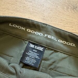 True Classic Men's Olive Pants
